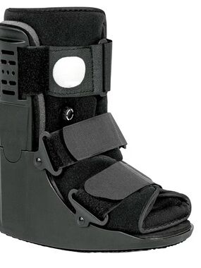 Women's Black Medical Walking Boot - Supportive Ankle Brace sizeM